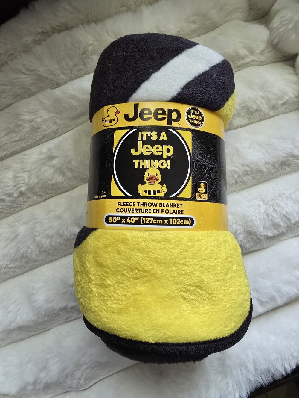 New! 50"×40" JEEP Duck Fleece Throw